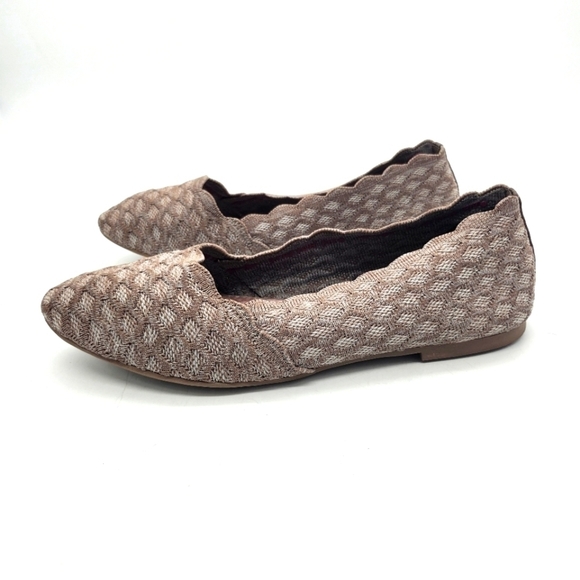 Skechers Shoes Women 8 Cleo Honeycomb Fabric Pointed Toe Flats - Picture 1 of 13